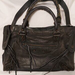 Balenciaga Vintage City Bag in Hunter Green Leather